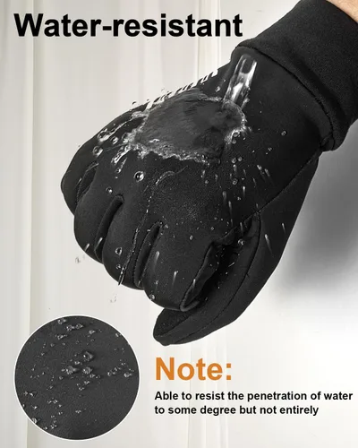Vista 3 de RIGWARL Guantes impermeables para clima frío y frío, guantes de invierno para hombres y mujeres con pantalla táctil
