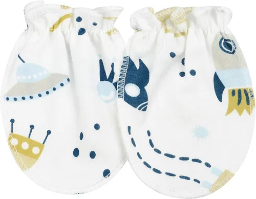 Vista 6 de Guantes de algodón para recién nacido guantes de algodón para bebés y niñas