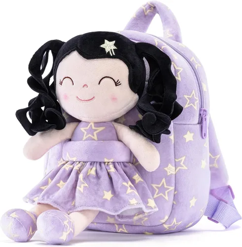 Vista 16 de Gloveleya Mochila para niños, 9 pulg., Classic Mochila Star púrpura A05