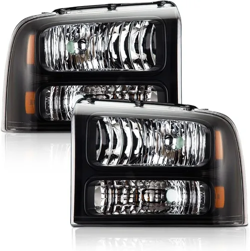 Vista 23 de CHEDA Conjunto de faros, lente transparente carcasa negra ámbar reflector