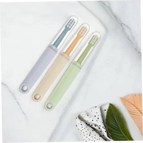 Vista 6 de PET Toothbrush Set, Double Headed Gentle Cleaning, 3pcs ABS Tpr