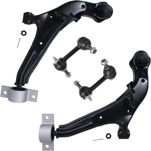 Vista 228 de Detroit Axle - 4 piezas de brazos de control traseros para Ford C-Max, Focus, Mazda 3 5, Volvo C30, C70, S40, V50, 4 brazos de control superiores e