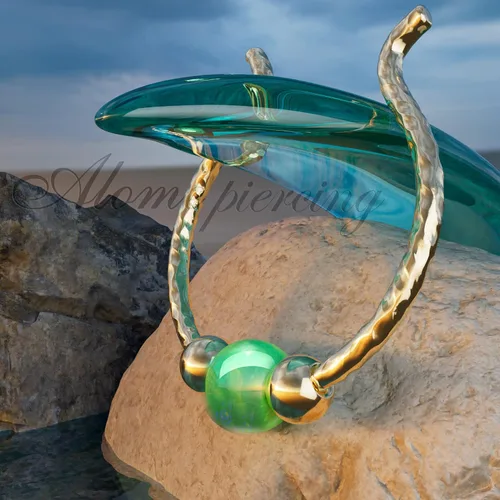 Vista 10 de Fake Opal Septum Rings