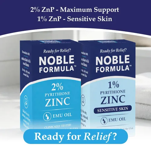 Vista 3 de Pastilla de jabón de aceite de argán de Noble Formula que contiene 2 % de piritionato de zinc (ZnP), 3.25 onzas Face, body & scalp cleanser For