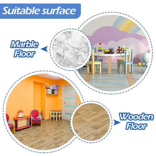 Vista 7 de Calcomanías de pared con 10 números, juego de remolacha, calcomanías de pared de colores primarios, juego de calcomanías de pared
