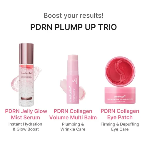 Vista 7 de medicube PDRN - Bálsamo múltiple de colágeno rosa Volufiline, PDRN, NAD, colágeno Bálsamo facial y corporal para debajo de los ojos, cuello