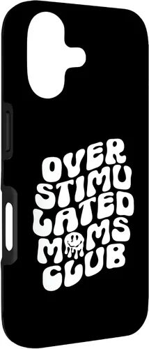 Vista 3 de Groovy Overstimulated Moms Club Funny Trendy Mom Case for iPhone 17