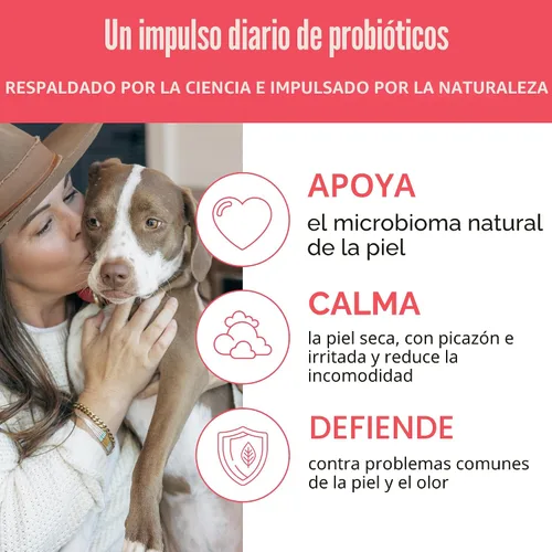 Vista 4 de SKOUT'S HONOR Spray desodorizante probiótico para perros, coco bañado por