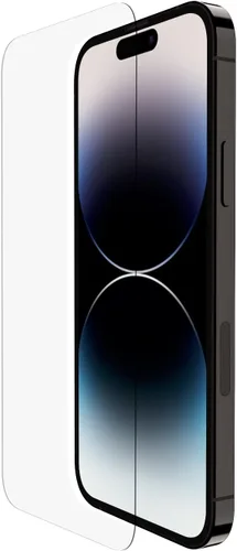 Vista 9 de Belkin Protector de pantalla de vidrio templado – Protector de pantalla para iPhone 14 Pro – Incluye calcomanías guía para una fácil alineación