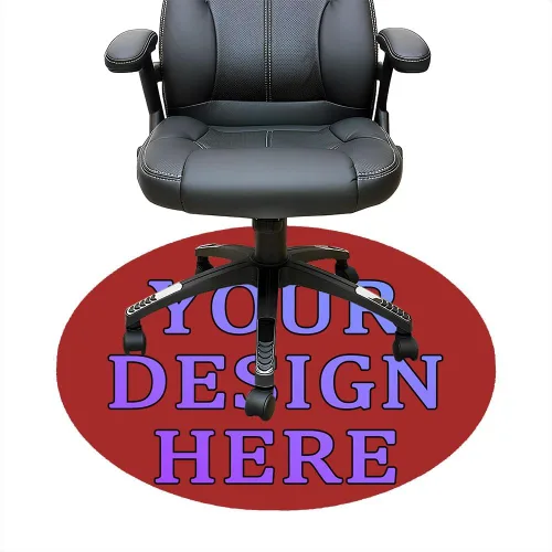 Vista 54 de Tapete redondo personalizado para silla de escritorio de oficina, diseño de tu propio logotipo de foto, texto, alfombrillas circulares