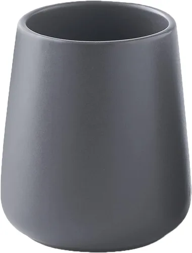 Vista 32 de Soporte Negro para Cepillos de Dientes para Baño - Soportes de Cerámica para Cepillos de Dientes, Soporte para Pasta de Dientes, Vaso Reutilizable