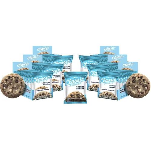 Vista 23 de Galletas de brownie Classic Cookie suavemente horneadas en forma redonda, 2 cajas, 16 galletas envueltas individualmente