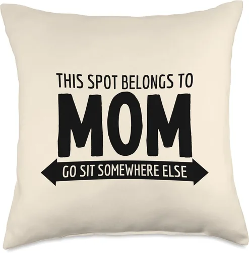 Vista 4 de Este lugar pertenece a mamá reservado para mamá Día de la Madre almohada