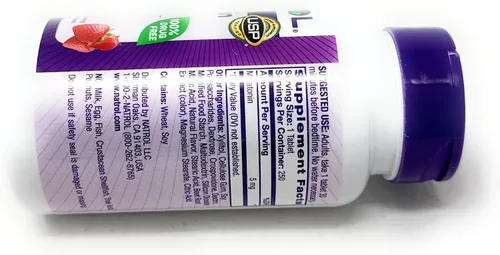 Vista 9 de Natrol® Melatonina tabletas de disolución rápida de 0,00018 oz sabor fresa 250, 1