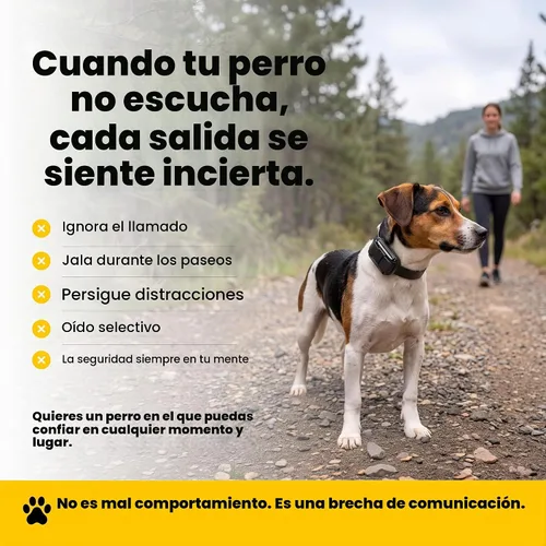 Vista 3 de Educator ET-300 Mini Collar E negro para adiestramiento de perros con control remoto, rango de 1/2 milla, impermeable, 100 niveles de estimulación