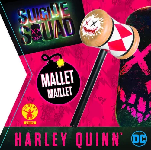 Vista 2 de Rubie's Costume Co. Escuadrón Suicide para mujer Harley Quinn Mallet, Multi