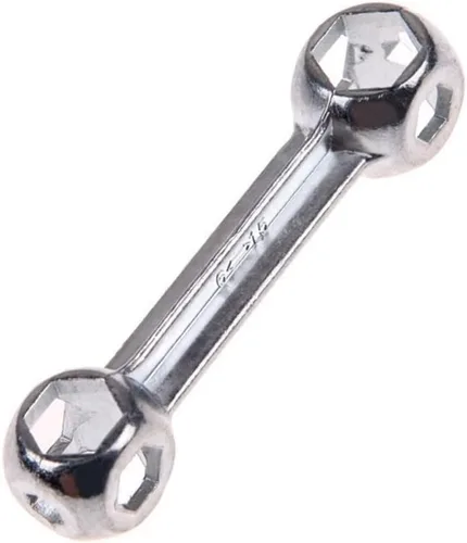 Vista 5 de SaiDian Llave hexagonal de hueso de perro, mini llave de bolsillo, herramienta de reparación de bicicleta, llave de bicicleta de metal, 0.236-0.472