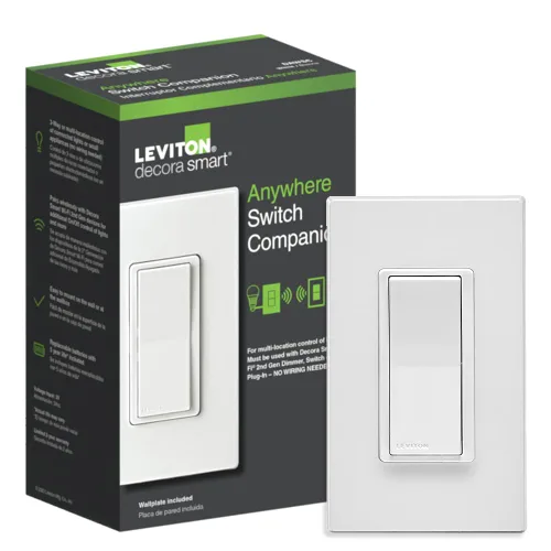 Vista 10 de Leviton Decora Smart interruptor regulador de intensidad, 0-10V, Wi-Fi, requiere cable neutro, funciona con Matter, My Leviton, Alexa, Google
