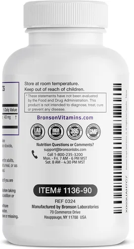 Vista 6 de Extracto de semilla de uva Bronson 400 mg, 95% de proantocianidinas, 90