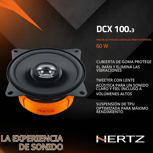 Vista 4 de HERTZ Dieci Series DCX-1003 Altavoces coaxiales bidireccionales de 4" - Par