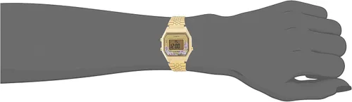 Vista 6 de Casio LA680WGA-4C Reloj digital vintage con alarma de tono dorado para mujer Tono dorado Casual