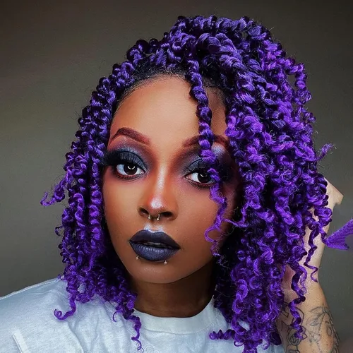 Vista 33 de TOYOTRESS Tiana Passion Twist Hair – 6 pulgadas, 2 piezas de trenzas de ganchillo pretrenzadas color negro natural, extensiones de cabello sintético