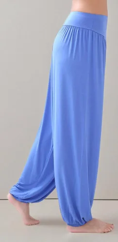 Vista 120 de Pantalones de algodón modal para mujer de AvaCostume, pantalones suaves para practicar yoga o deportes.