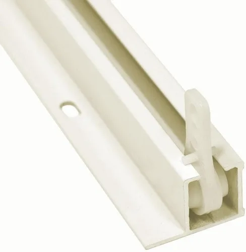 Vista 2 de Kirsch 94004 - Juego de rieles para cortina (9 pies en 2 secciones, color blanco)