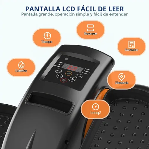 Vista 4 de Under Desk Elliptical Machine for Senior Mini Elliptical Leg Exerciser with Remote Quiet Portable Electric Seated Foot Pedal Exerciser for Home
