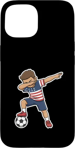 Vista 6 de Dab, Patriotic American Flag Player Case for iPhone 17