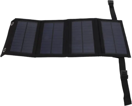 Vista 2 de Drfeify Cargador portátil del panel solar 20W, marco diseñado cargador de batería móvil del poder para acampar, conveniente para el uso en interiores