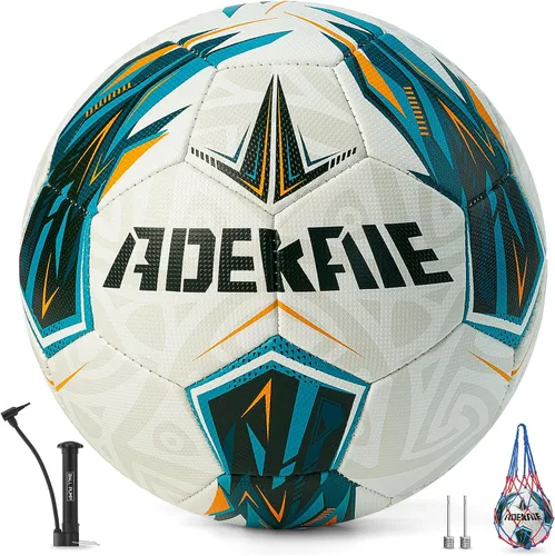 Vista 12 de Soccer Ball Size 5 for All Age Recreational or Professional Outdoor Practice, PU Official Size&Weight, Size 5 Soccer Ball for Boys Youth Adults