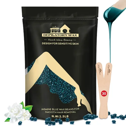 Vista 11 de Lifestance Kit de cuentas de cera de 2.5 libras, granos de cera dura de manzanilla para depilación facial de bikini brasileño, depilación sin dolor