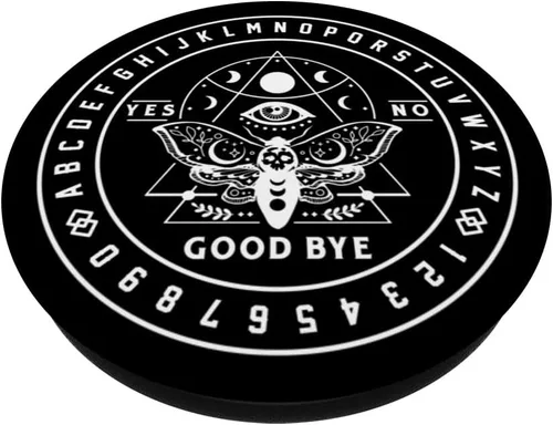 Vista 2 de Moth Planchette Ouija Spirit Board Vintage Gothic Horror PopSockets intercambiables PopGrip