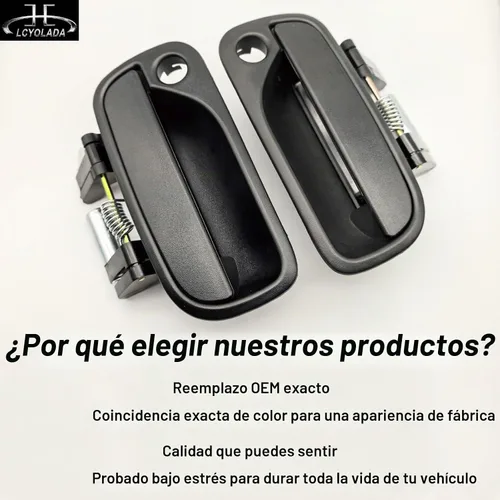 Vista 6 de 2 manijas exteriores de la puerta delantera izquierda para conductor y pasajero derecho para Toyota Tundra 2000-2003, para camioneta Tundra