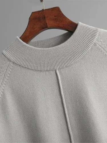 Vista 4 de LIXINGHEITANG Mujer Otoño Invierno Trajes De Manga Larga Suelto Alto Bajo Top Tobillo Femenino Conjuntos Para Negro