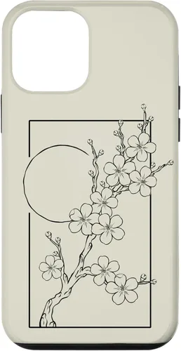 Vista 16 de iPhone 16 Japanese Graphic Cherry Blossom with Sun Case