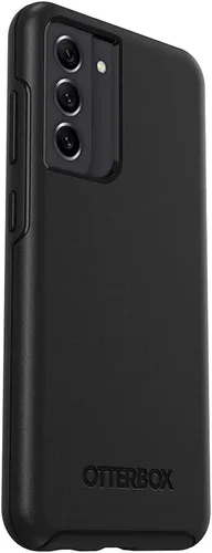 Vista 4 de OtterBox Funda para Galaxy S21 FE 5G (solo la serie) Symmetry - Negro, ultra suave, compatible con carga inalámbrica, bordes elevados para proteger