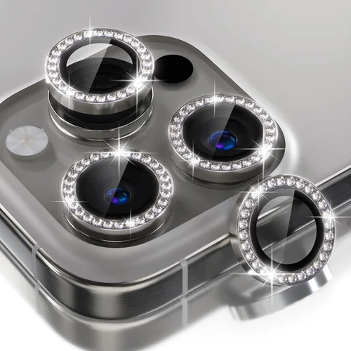 Vista 136 de Choiche Compatible para iPhone 16 Pro/iPhone 16 Pro Max Protector de Lente de Cámara, Vidrio Templado 9H Protector de Pantalla de Cubierta de Cámara