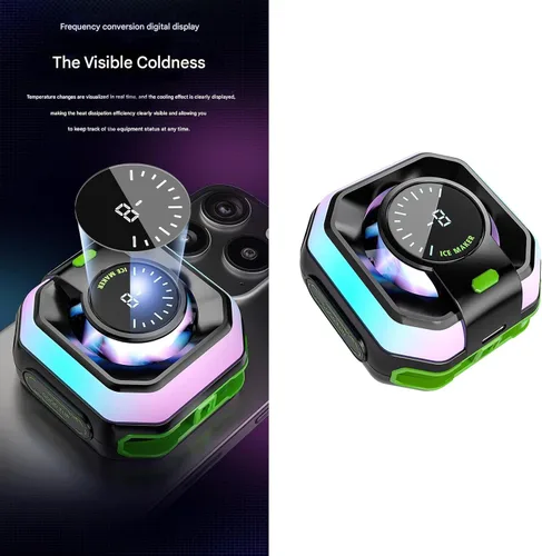 Vista 6 de 3 Speed Digital Display Phone Radiator for Gaming Phones