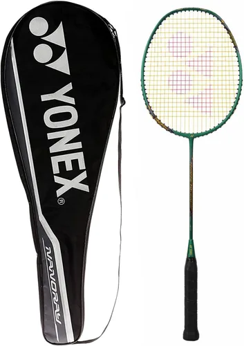 Vista 6 de YONEX GR 303 Raqueta de bádminton de aluminio encordada con media cubierta