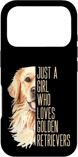 Vista 30 de Cute Golden Retriever - Just a Girl who Loves Goldens Case for iPhone 17