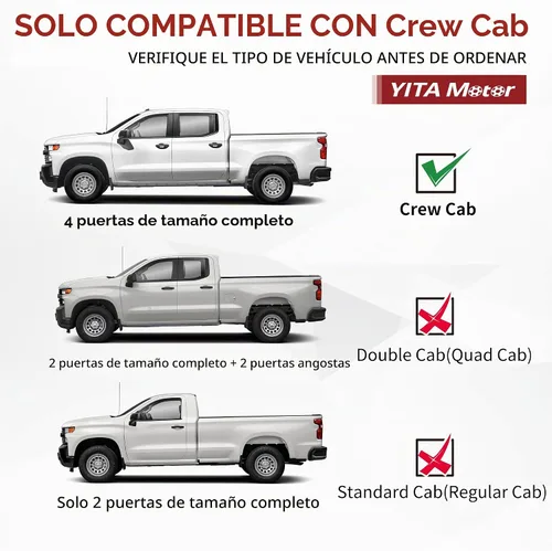 Vista 2 de YITAMOTOR Estribos compatibles con Silverado/Sierra 1500 2019-2026