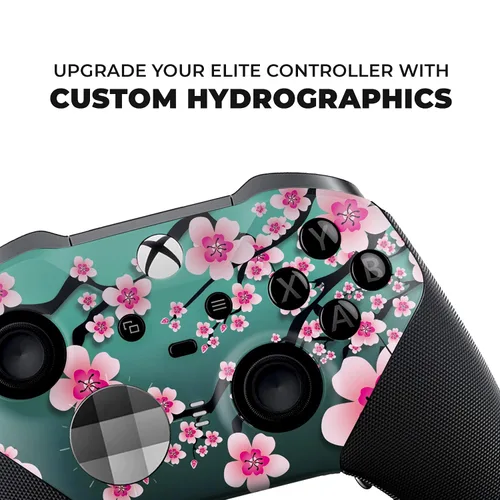 Vista 2 de Cherry Blossom X-box Elite Controller Series 2 Limited Edition by DreamController. Custom Elite Series 2 Controller for X-box OneSeries XS. with