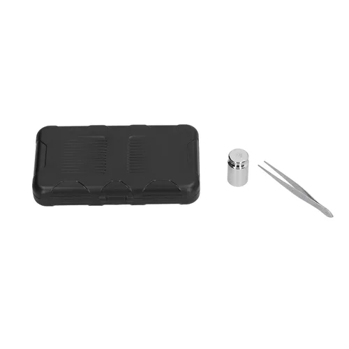Vista 3 de Báscula de gramo de bolsillo 7.05 oz/0.00 oz Báscula de joyería Pantalla LCD Mini Balanza electrónica portátil con pinzas de peso Balanza