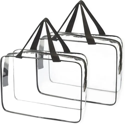 Vista 2 de 2 bolsas transparentes de plástico transparente para el trabajo playa estadio seguridad aprobadas