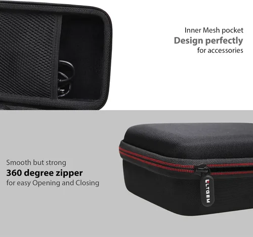 Vista 6 de L LTGEM Estuche para cámara compatible con Sony ZV-1F / ZV-1 / ZV-1 II Vlog Cámara digital, trípode, micrófono y kit de accesorios Vlogger, Negro