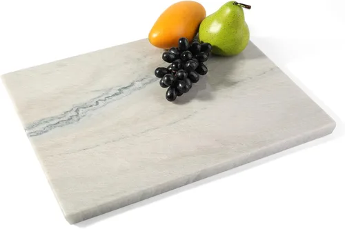 Vista 15 de Koville Tabla de cortar de mármol para cocina, tabla grande de quesos de losa de mármol de 16 x 12 pulgadas, tabla de servir rectangular