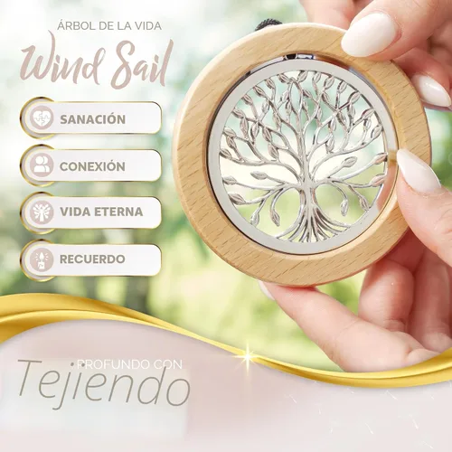 Vista 3 de Campanillas de viento conmemorativas del árbol de la vida para la pérdida de un ser querido, campanillas de viento de árbol de memoria bellamente