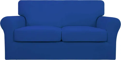 Vista 15 de Easy-Going Funda de sofá suave y elástica de 3 piezas para perros, funda de sofá lavable para sofá de 2 cojines separados, protector elástico
